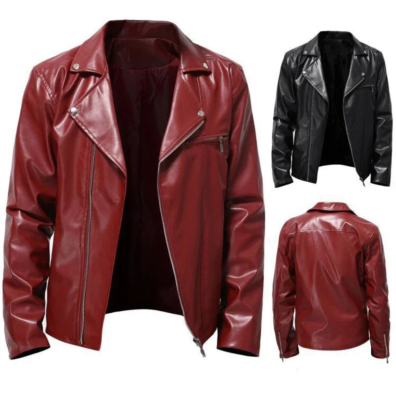 Casual Men's Leather Jacket