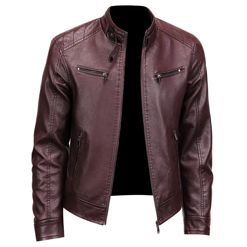 Veste en cuir élégante