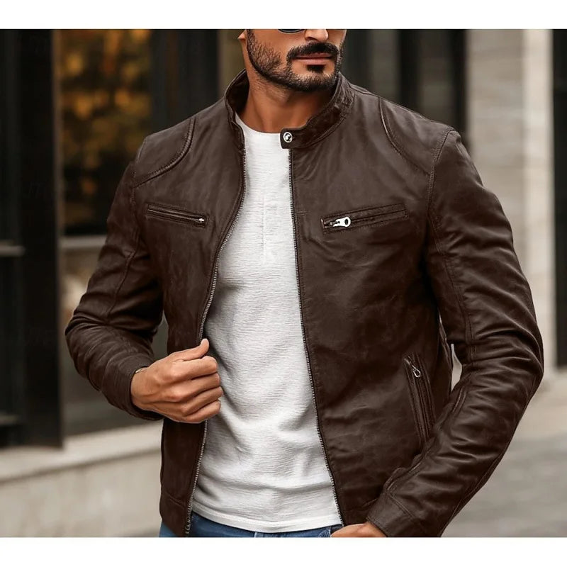 Giacca in pelle premium