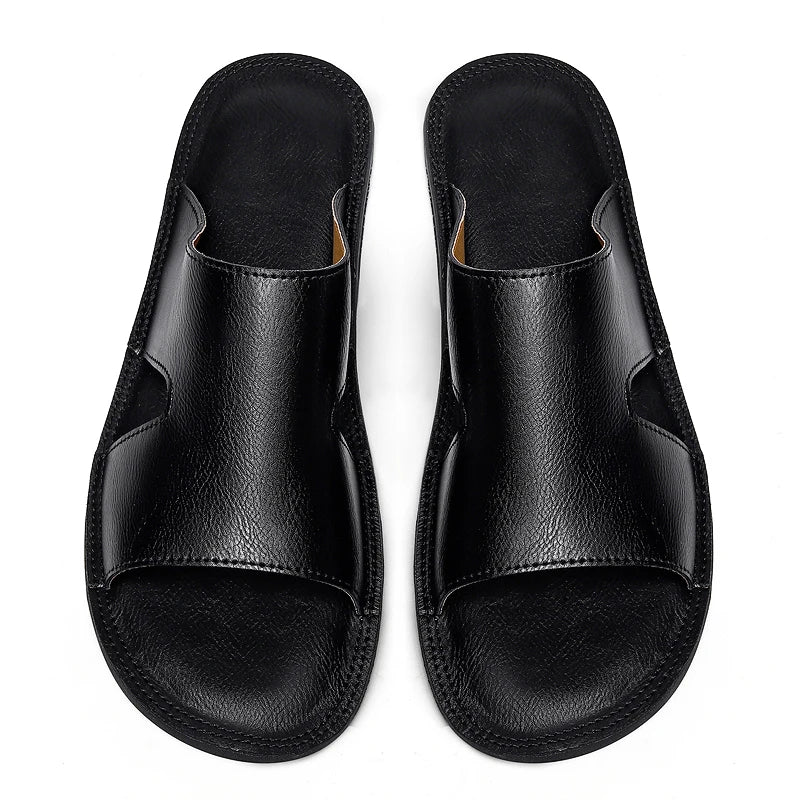 Pantofole casual in pelle