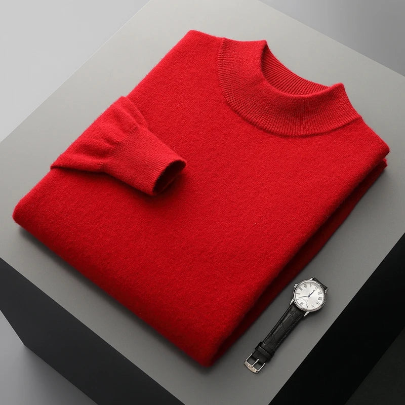 Stand Up Collar Cashmere Sweater