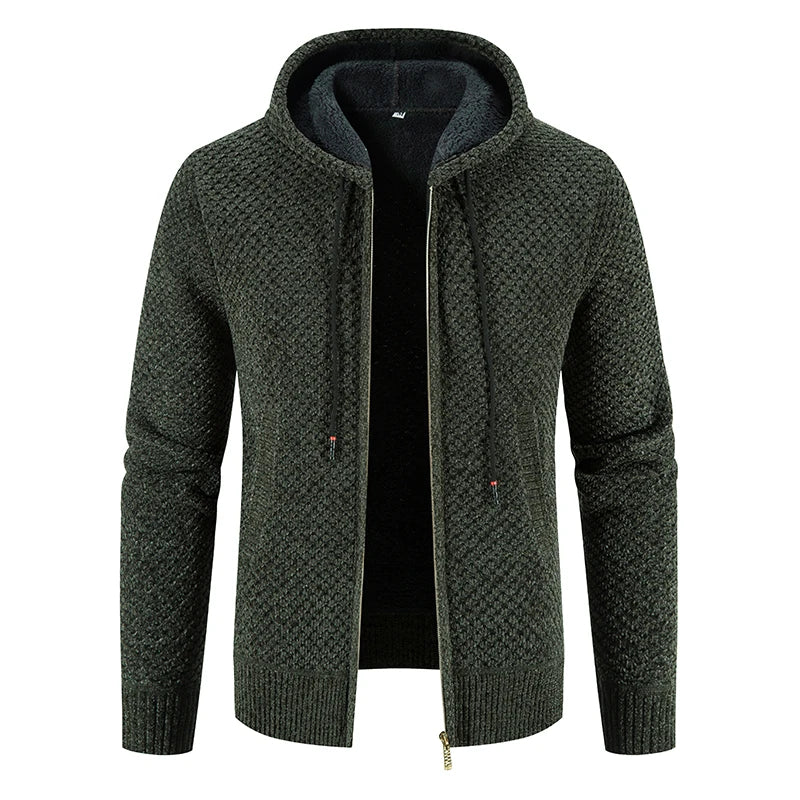 Cardigan da uomo con cappuccio