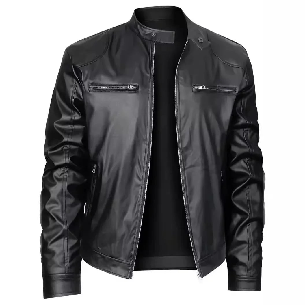 Giacca di pelle casual