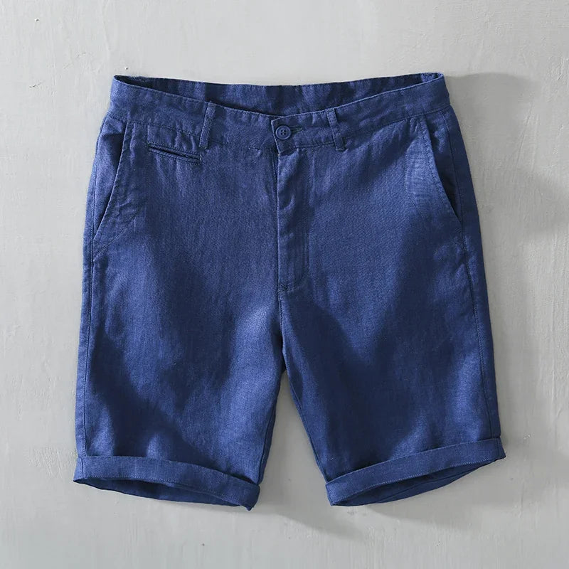Short en lin haut de gamme