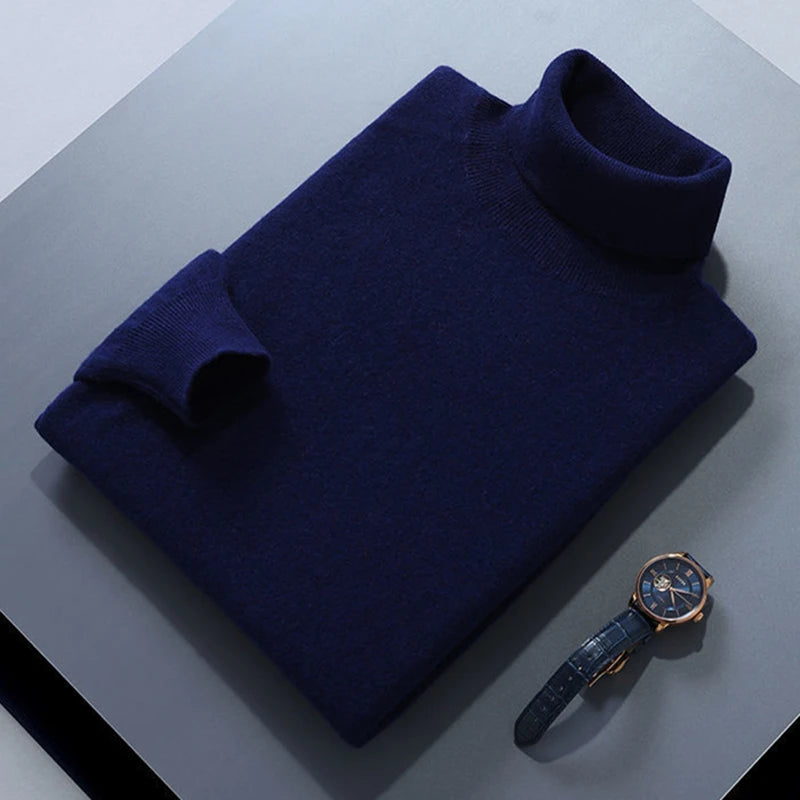 Elegant Cotton Turtleneck