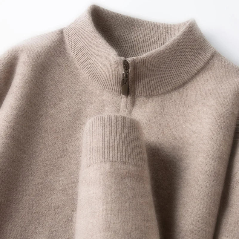 Australian Merino Wool Zip Sweater
