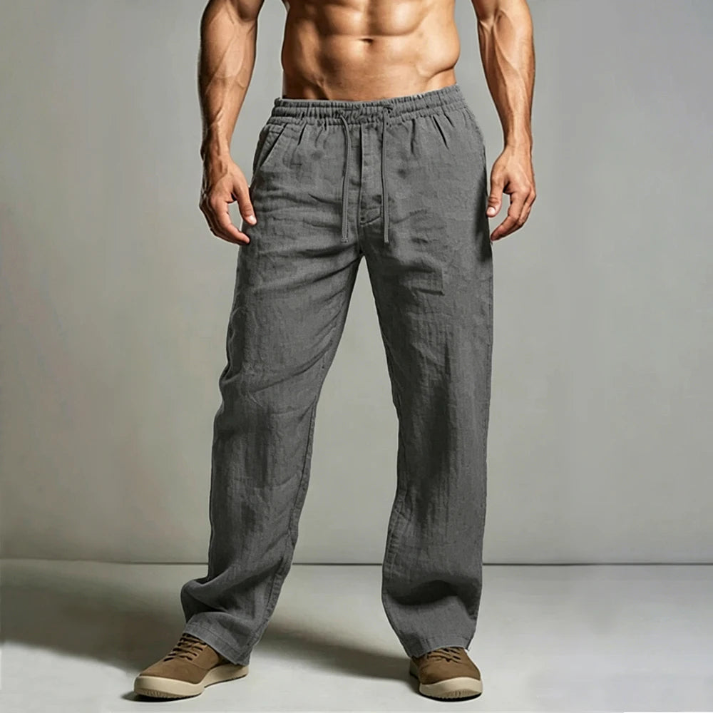 Elegant Cotton Linen Pants