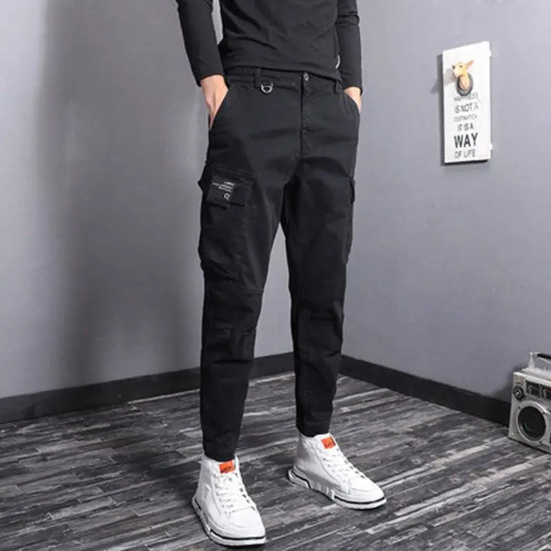Eleganti pantaloni cargo da uomo