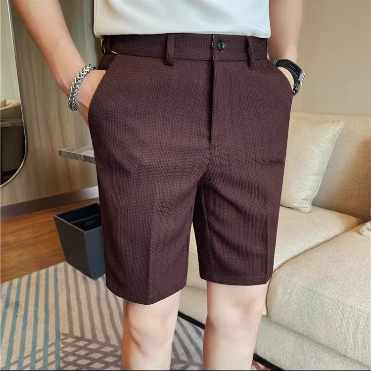 Eleganti pantaloncini a nido d'ape