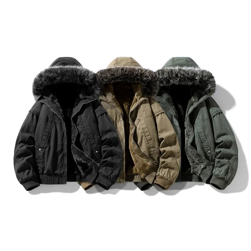 Elegant Fleece Lined Cargo Jacket