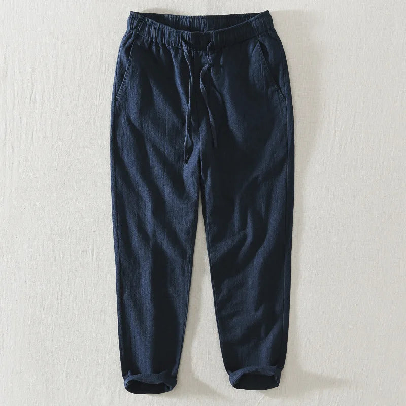 Pantaloni casual da uomo in lino