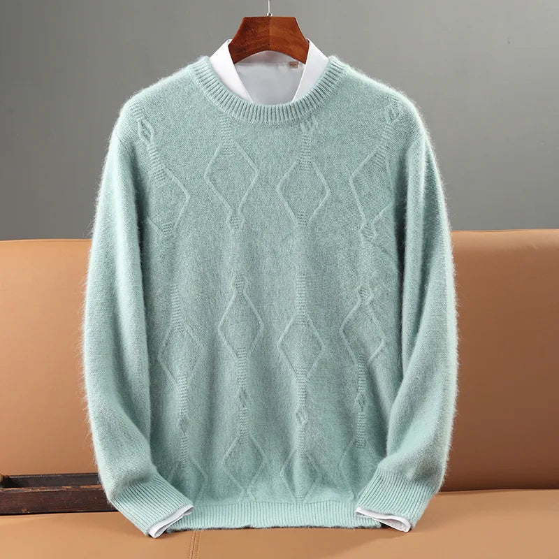 Diamond Pattern Cashmere Sweater