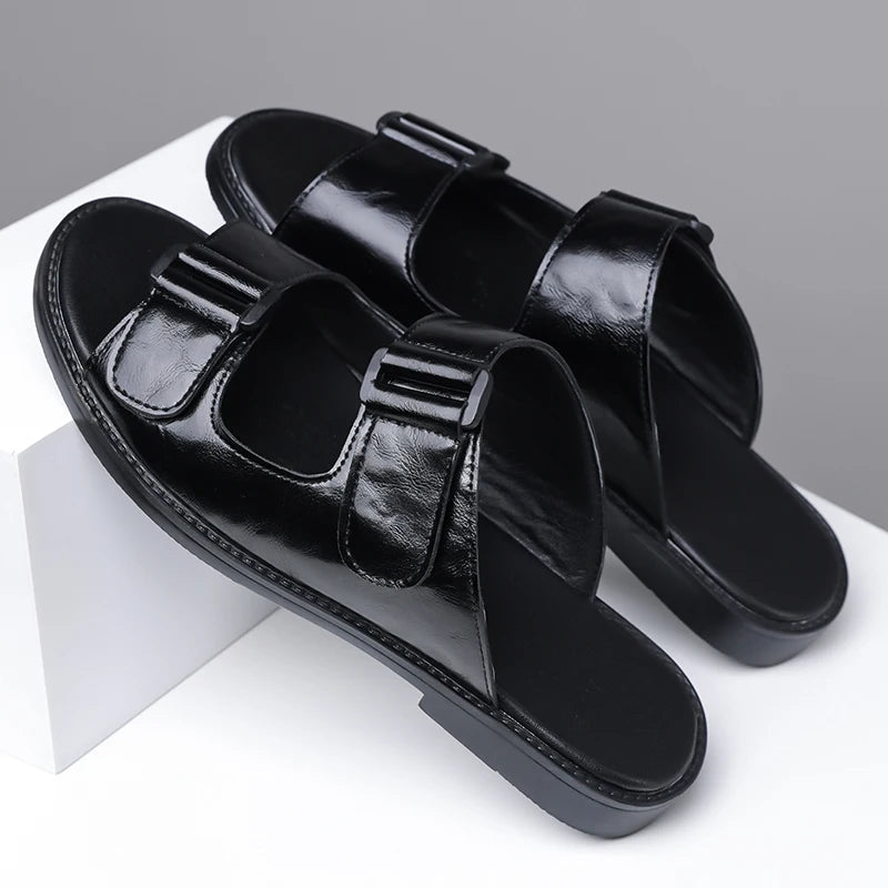 Breahable Leather Sandals