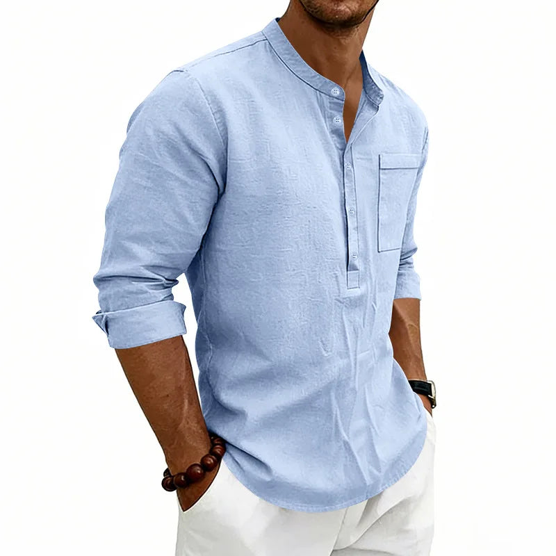 Casual Linen Men's Shirt