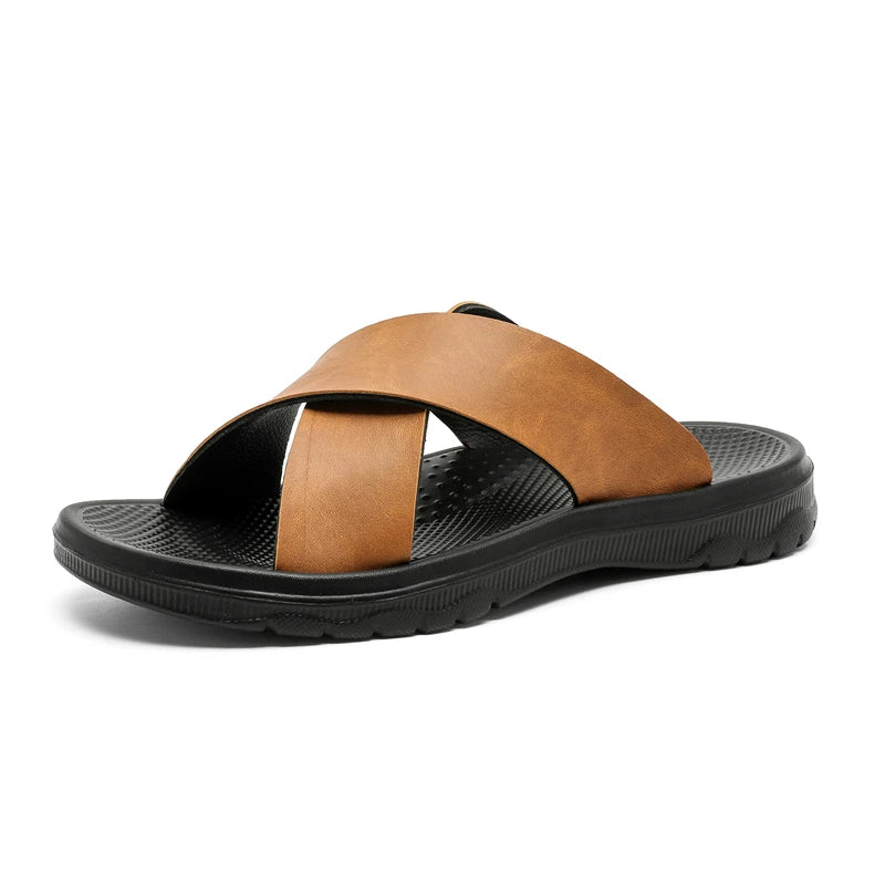 Sandali casual in pelle