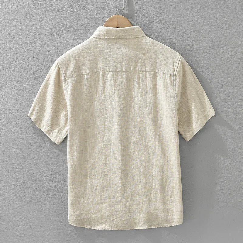 Casual Japanese Linen Shirt