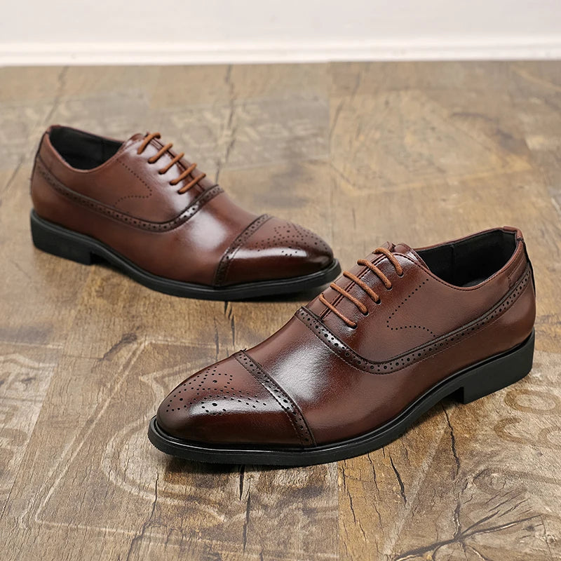 Chaussures Oxford en cuir élégantes