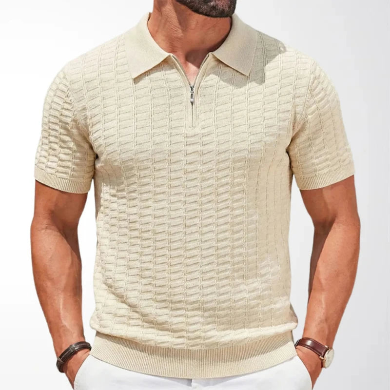 Elegante polo con zip