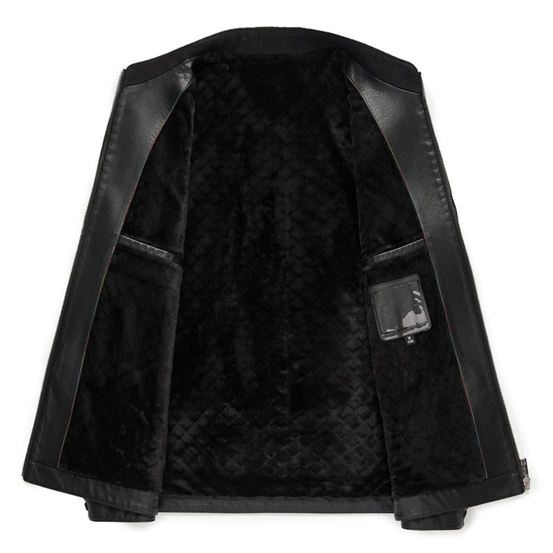 Elegant Leather Men's Jacket