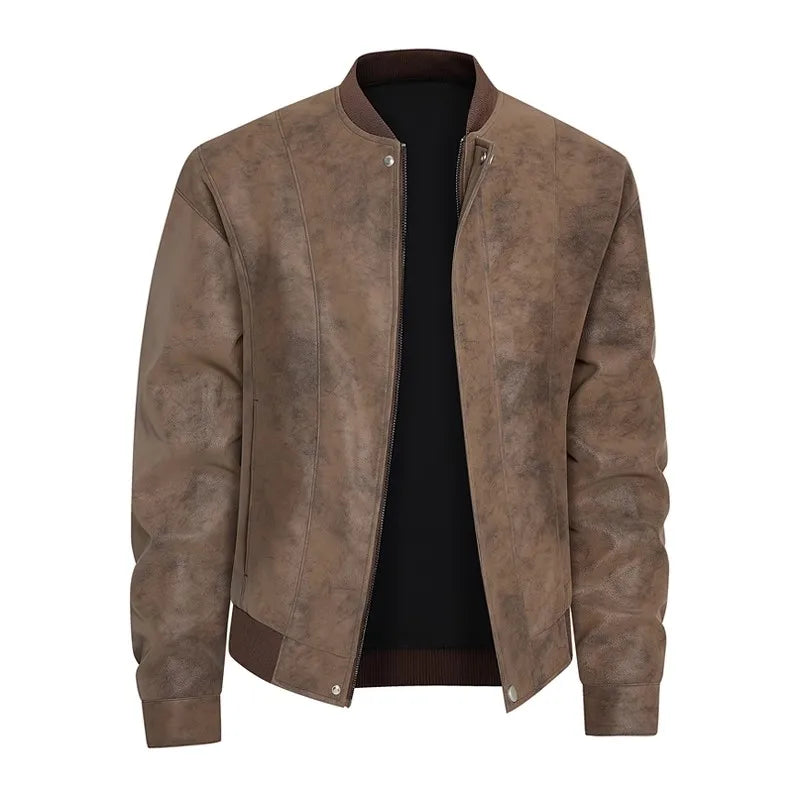 Suede Bomber Jacket