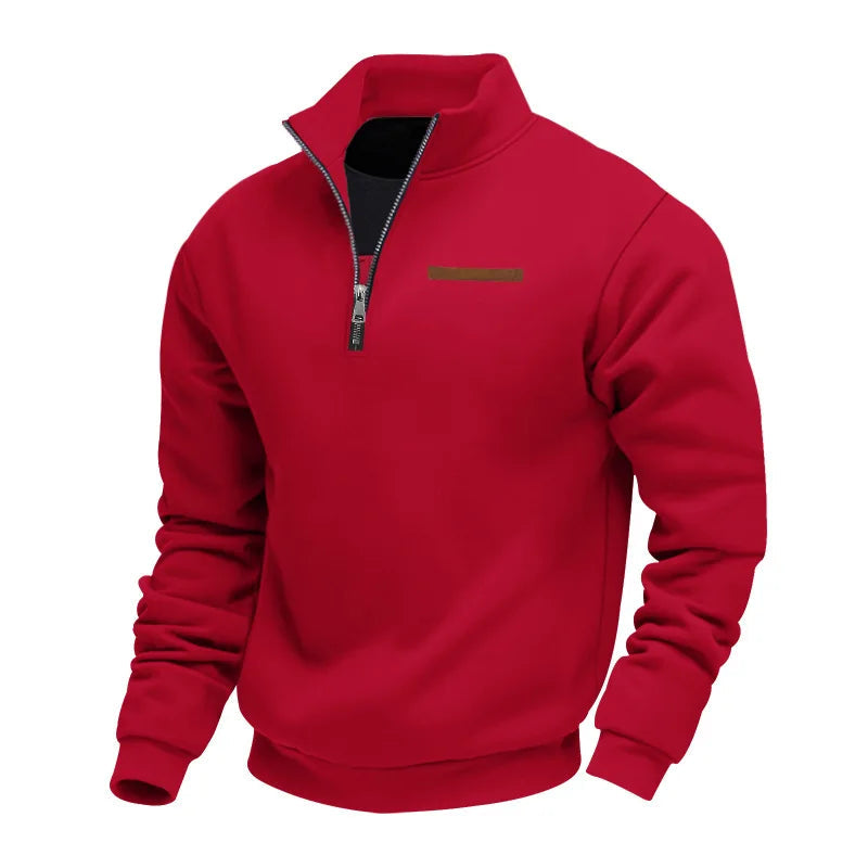 Casual Fleece Zip Sweater