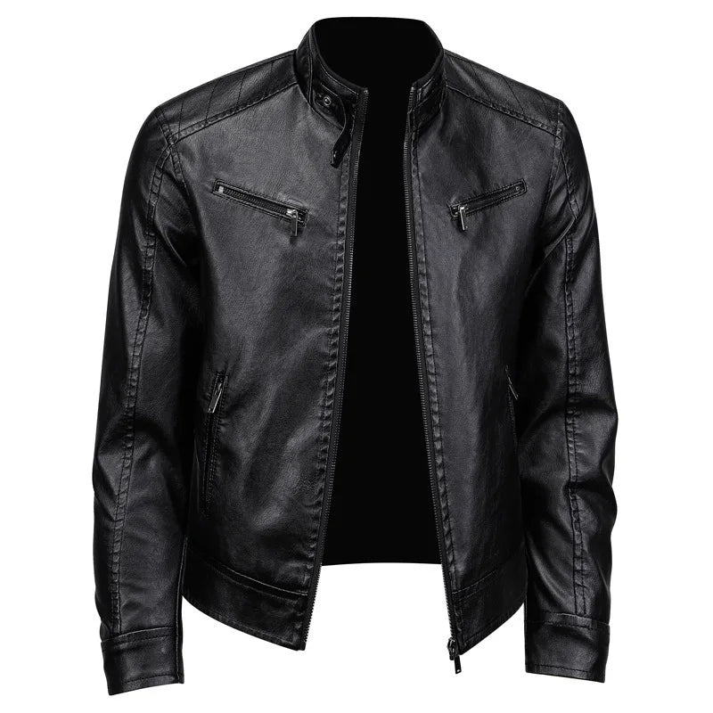 Veste en cuir élégante