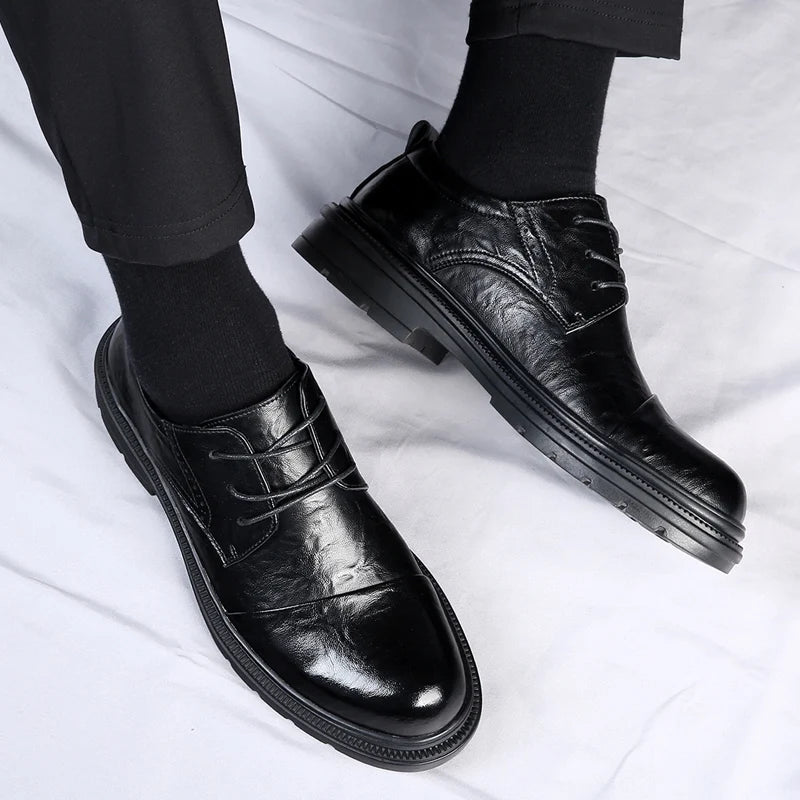 Elegant British Style Leather Shoes