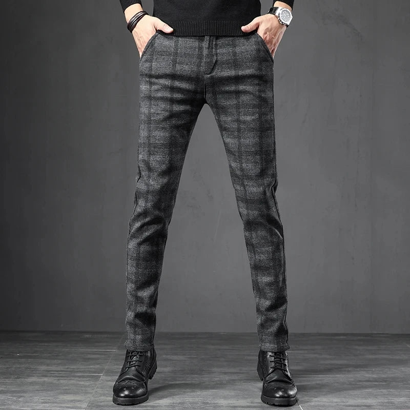 Plaid Casual Pants