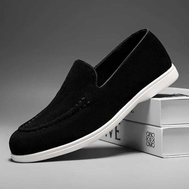 Mocassins élégants en daim pour homme