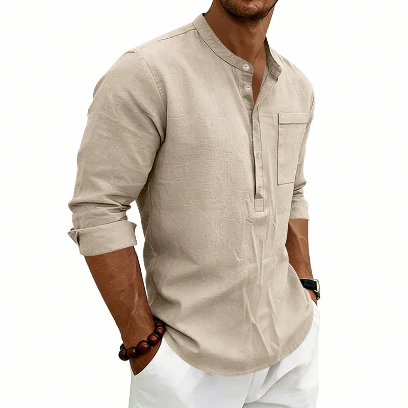 Casual Linen Men's Shirt