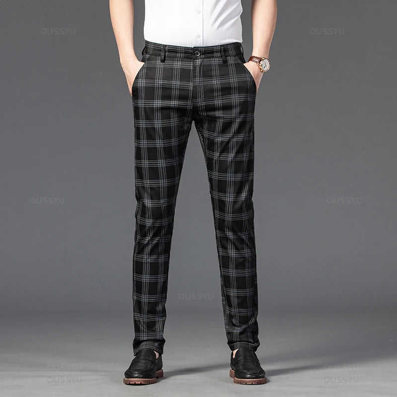Elegant Plaid Pants