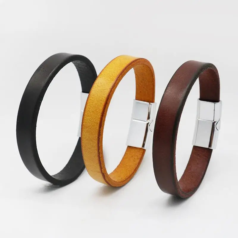 Leather Wrap Men's Bracelet