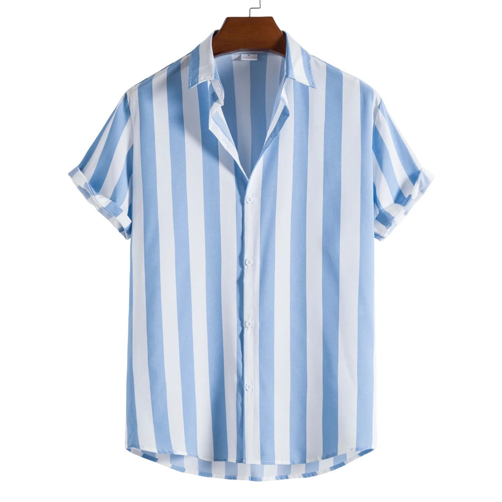 Striped Short Sleeved Summer Shirt