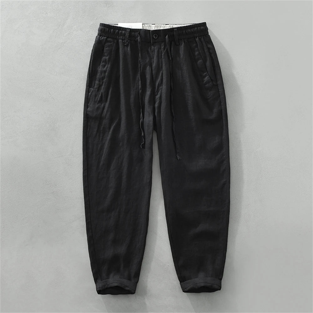 Pantaloni di lino premium