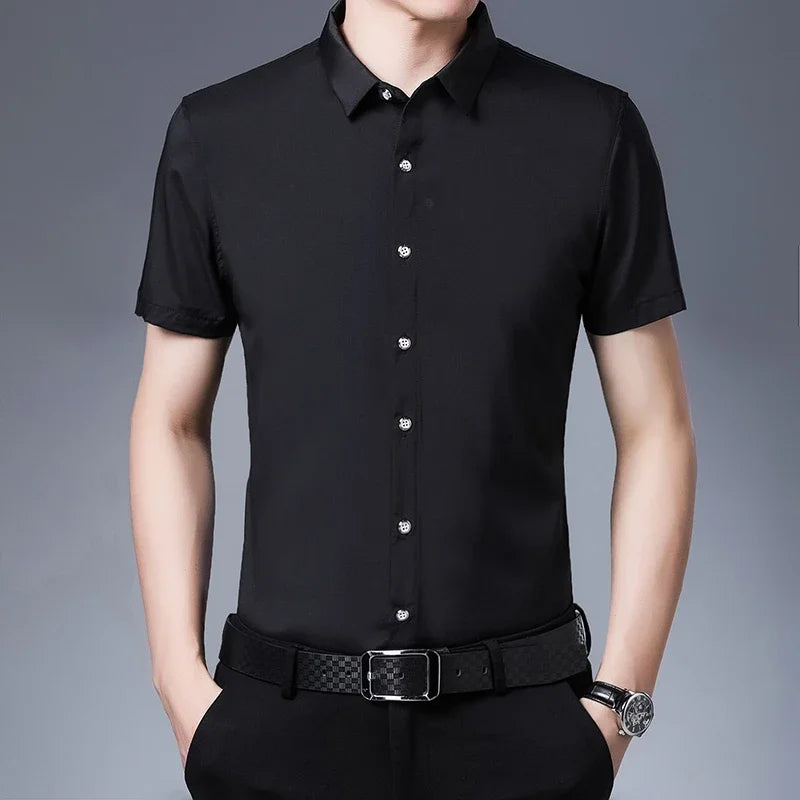 Business Casual Short-Sleeved Shirt