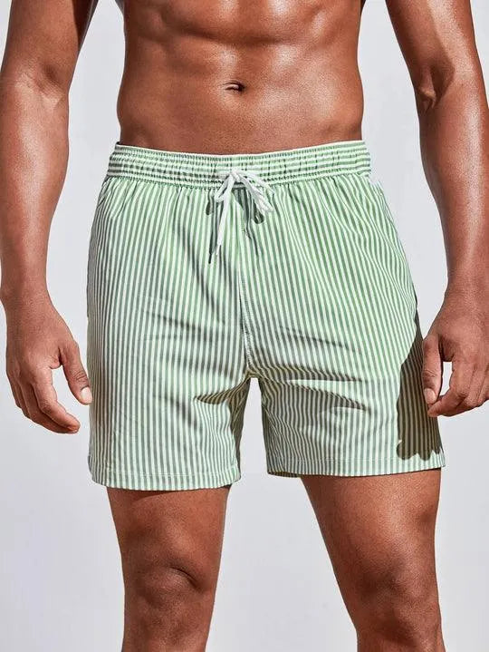 Eleganti pantaloncini da bagno a righe