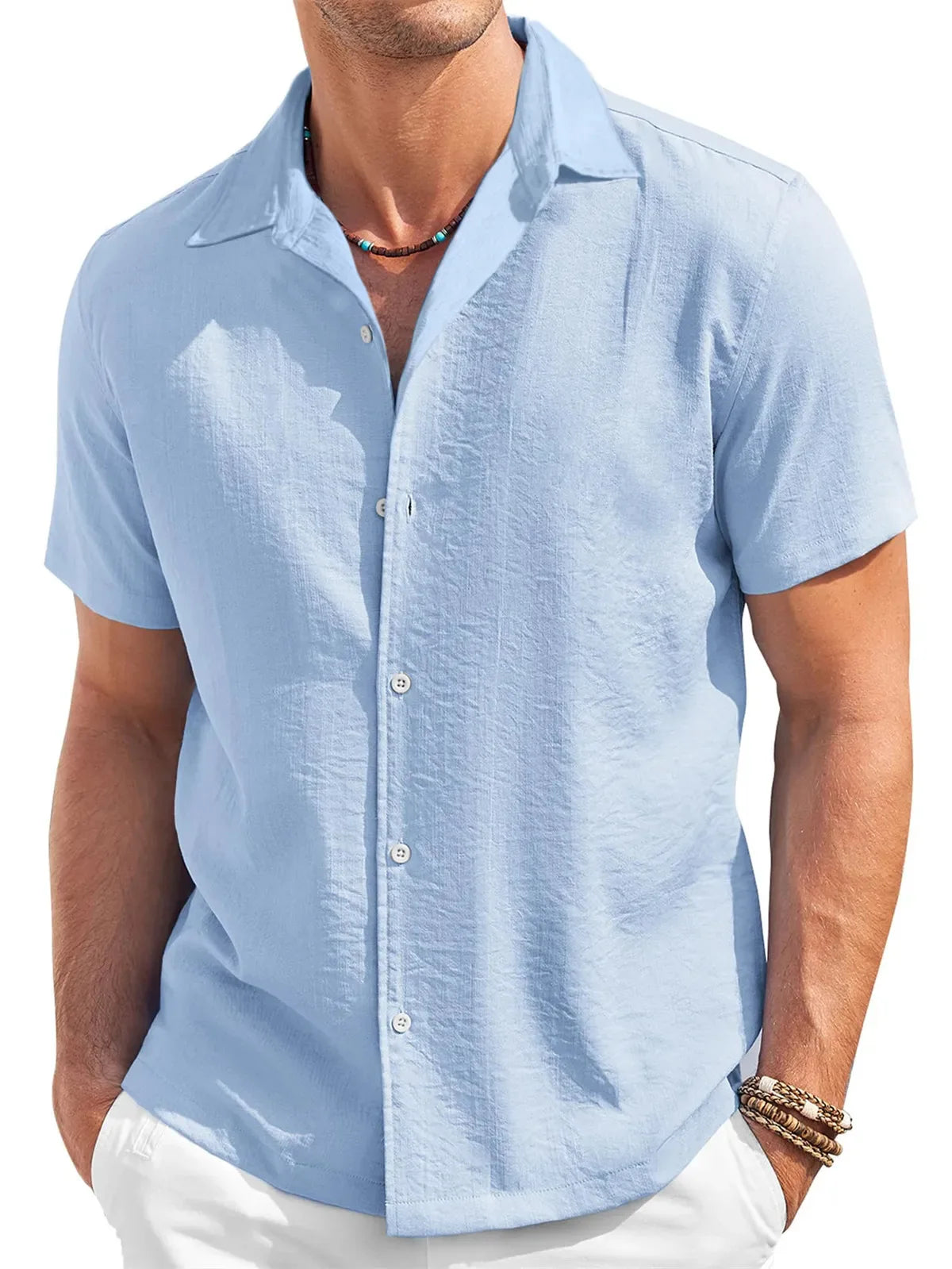 Casual Short Sleeve Men's Shirt