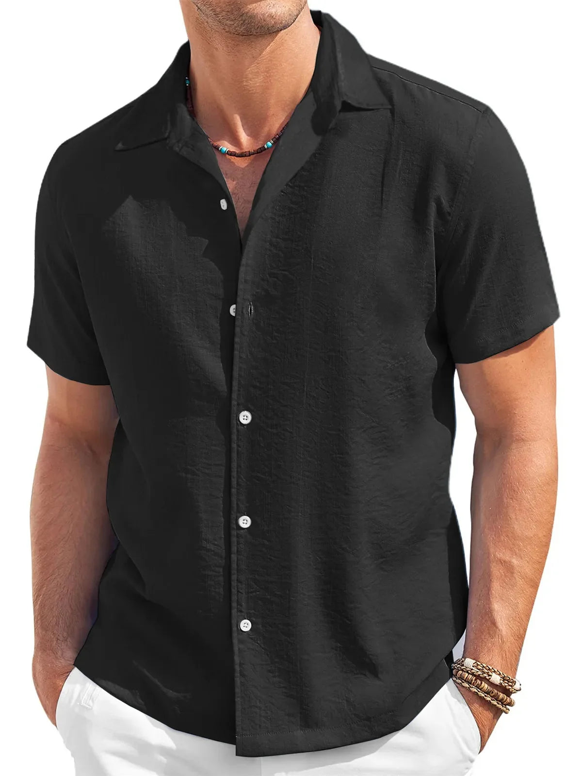 Casual Short Sleeve Men's Shirt