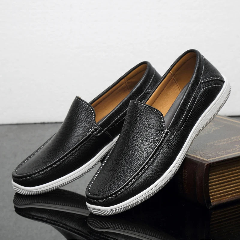 Elegant Leather Driving Loafers