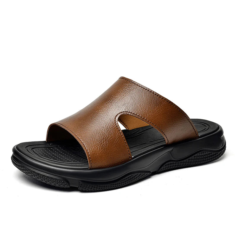 Elegant Leather Men's Sandals