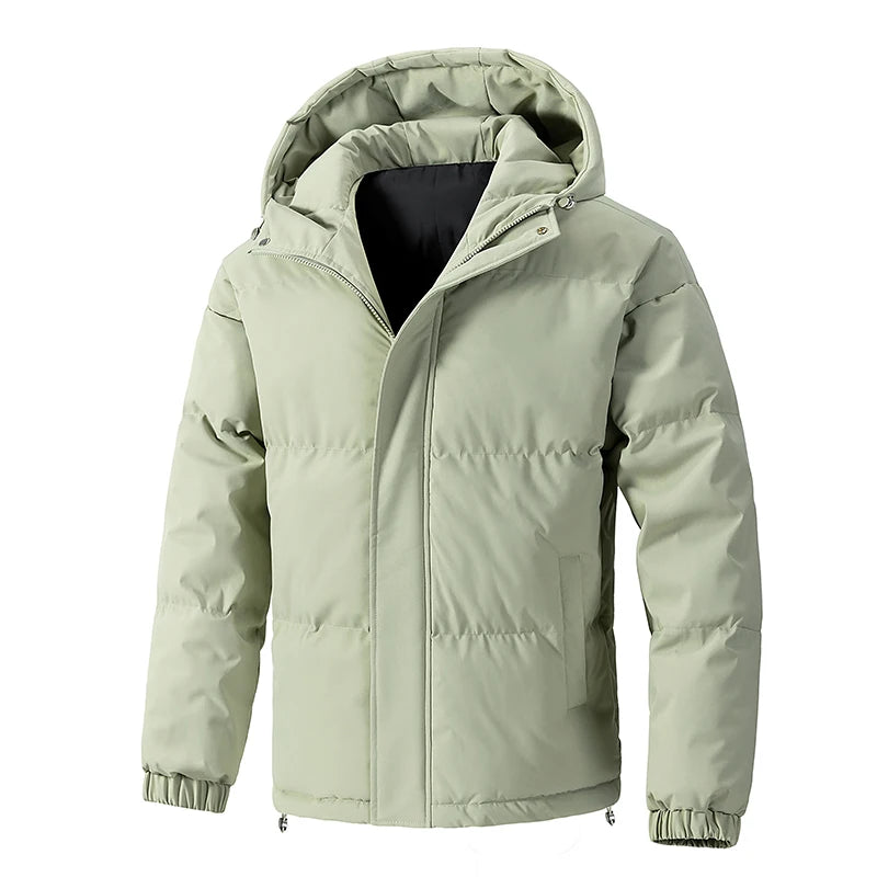Elegant Hooded Parkas Jacket