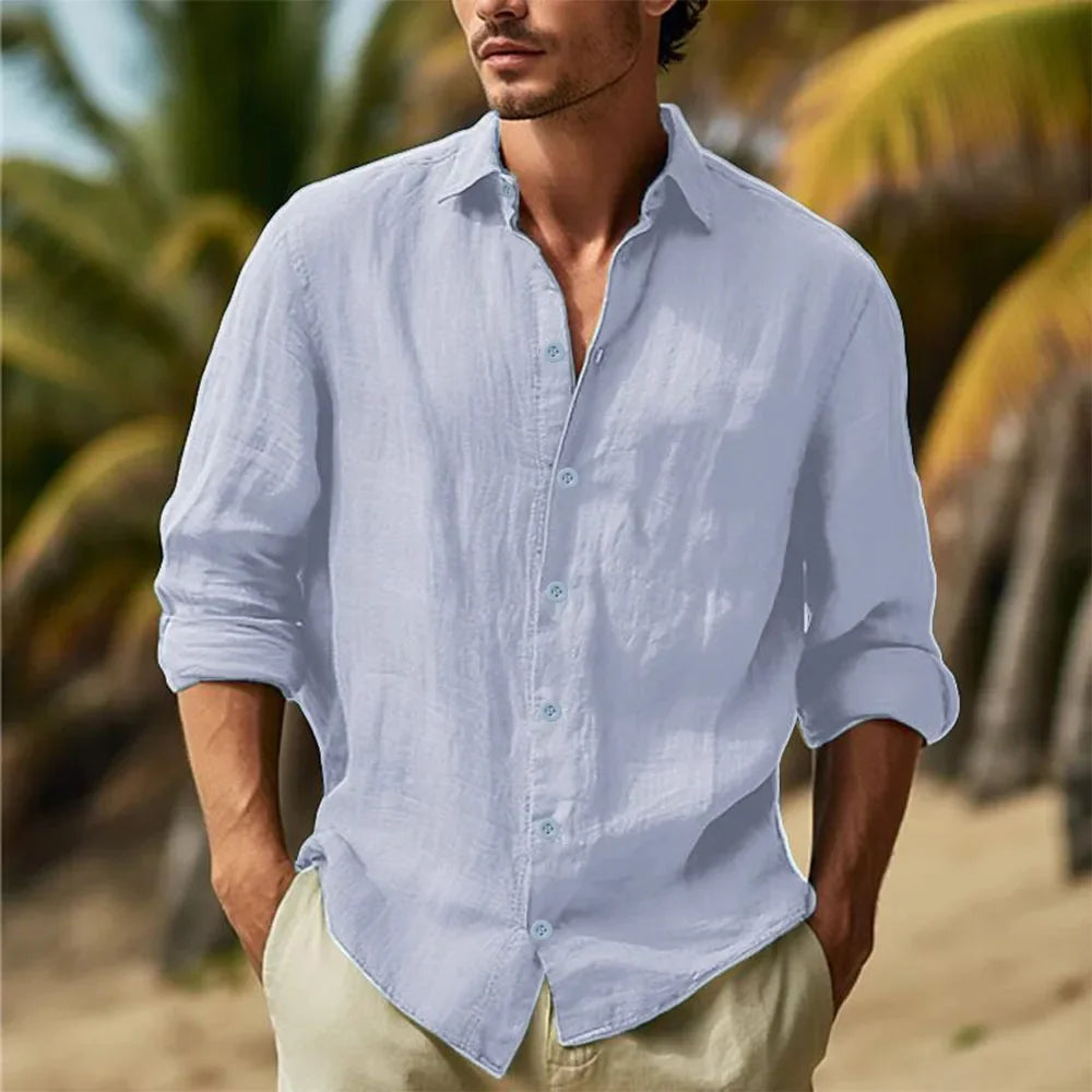 Camicia di lino casual