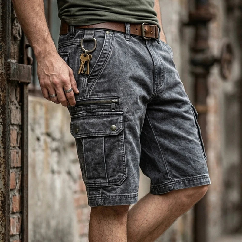 Eleganti pantaloncini cargo da uomo