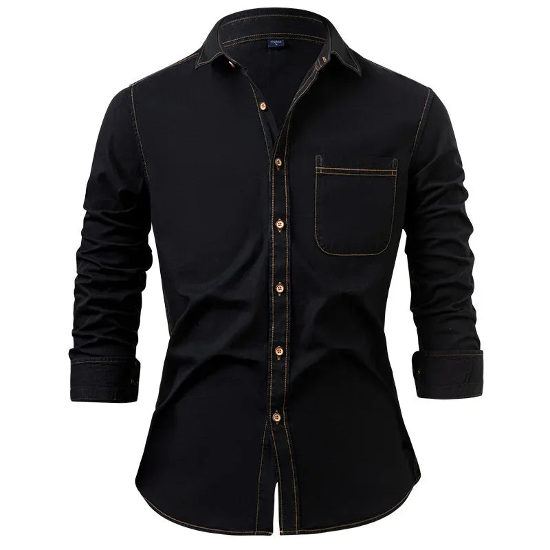 Chemise en jean décontractée