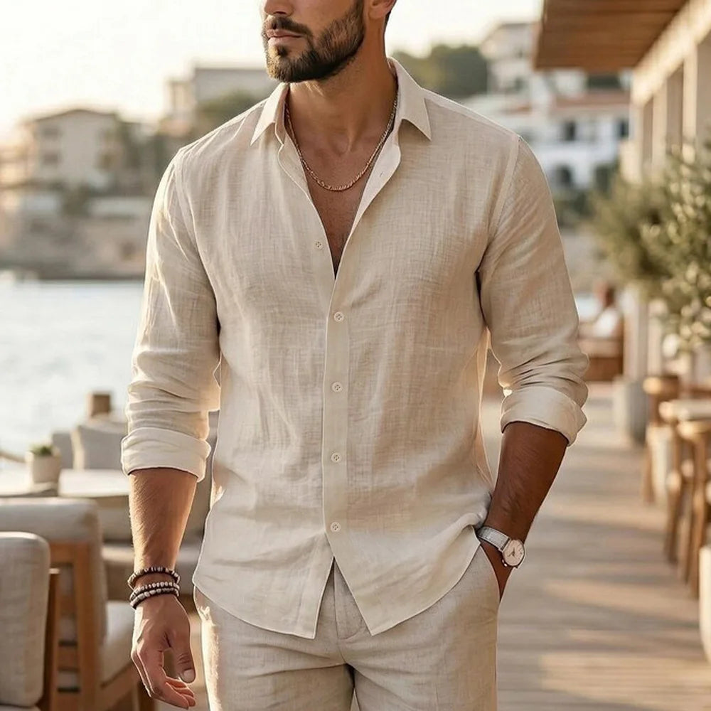 Elegant Linen Summer Shirt