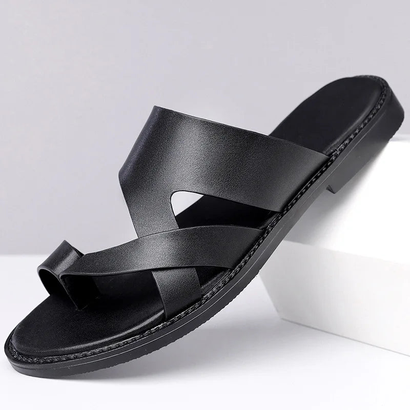 Elegant Leather Slippers