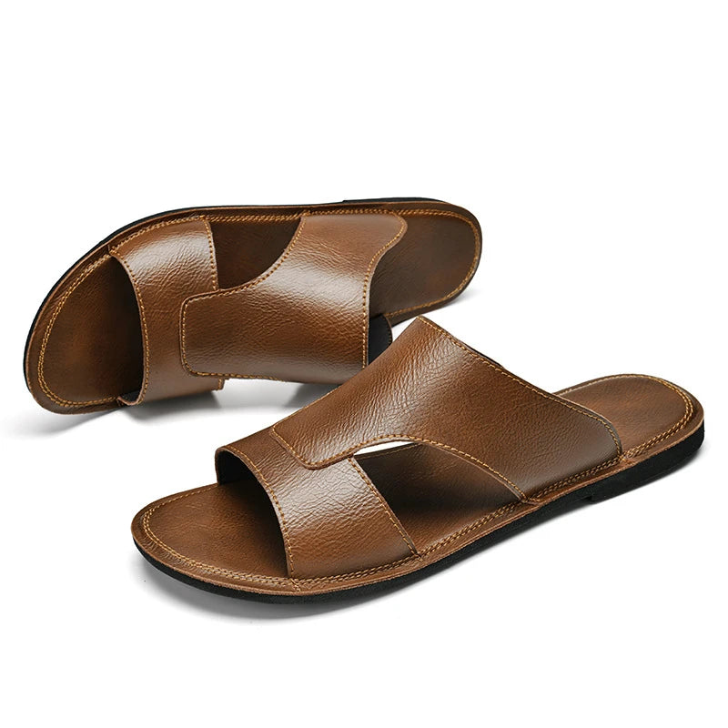Elegant Leather Beach Sandals