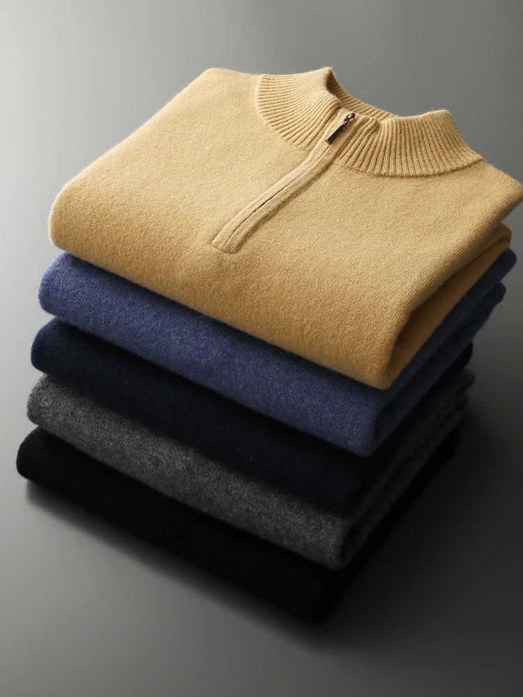 Florence Cashmere Zip Sweater