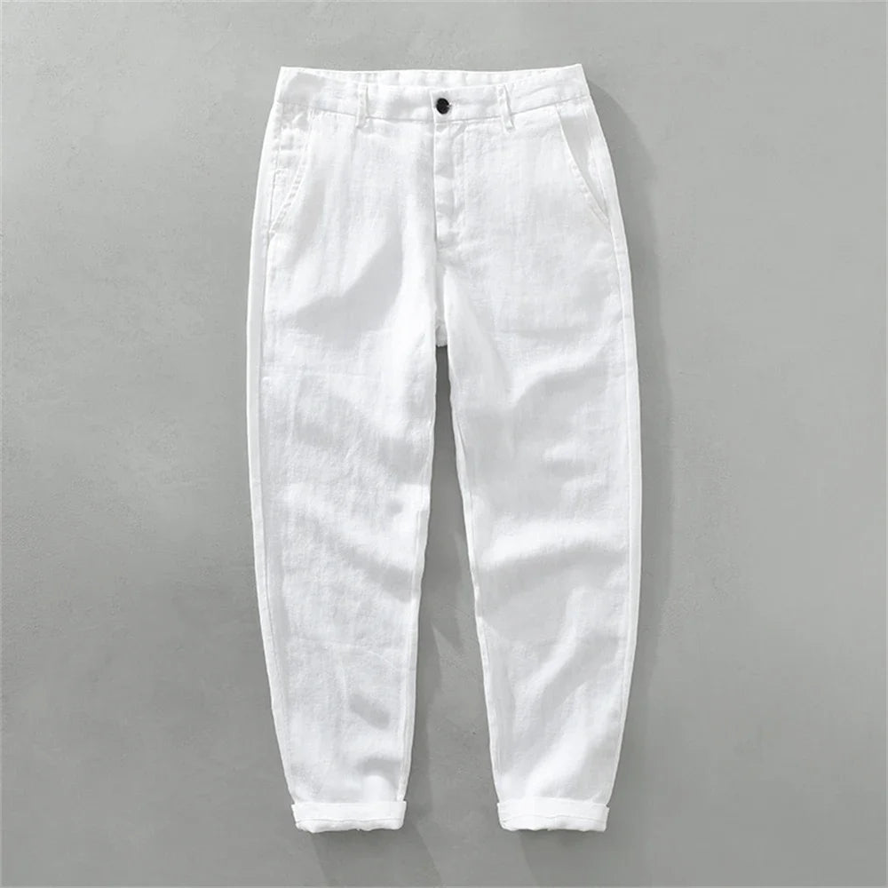 Pantaloni da spiaggia casual in lino