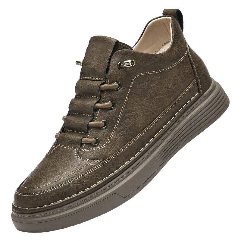 Elegant High Leather Oxford Shoes